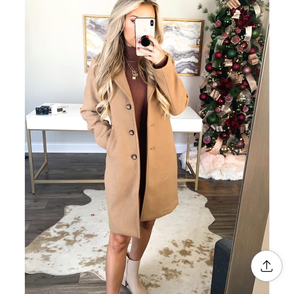 NWT Abercrombie and Fitch Wool-blend Dad Coat